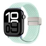 For Apple Watch Series 10 46mm DUX DUCIS Mixture Pro Series Magnetic Buckle Nylon Braid Watch Band(Light Mint)