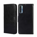For TCL 20s / 20 5G / 20L / 20L+ Crystal Texture Leather Phone Case(Black)