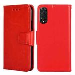For TCL 505 4G Crystal Texture Leather Phone Case(Red)
