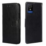 For TCL 501 4G Crystal Texture Leather Phone Case(Black)