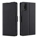 For TCL 50 5G Ultra-thin Voltage Side Buckle Horizontal Flip Leather Phone Case(Black)