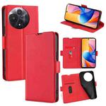 For TCL 60R 5G Ultra-thin Voltage Side Buckle Horizontal Flip Leather Phone Case(Red)
