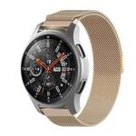 For Huami Amazfit GTS 20mm / Bip U Pro Milanese Magnetic Metal Watch Band (Champagne Gold)