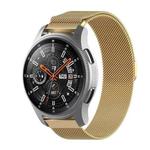 For Huami Amazfit GTS 20mm / Bip U Pro Milanese Magnetic Metal Watch Band(Gold)