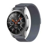 For Huami Amazfit GTS 20mm / Bip U Pro Milanese Magnetic Metal Watch Band (Dark Gray)