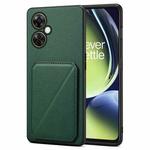 For OnePlus Nord CE 3 Lite / N30 Denior Imitation Calf Leather Back Phone Case with Holder(Green)
