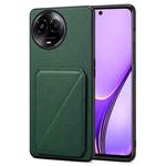 For Realme Narzo 60X / 11 5G / 11x Denior Imitation Calf Leather Back Phone Case with Holder(Green)