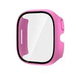 For Verizon Gizmo Watch 3 PC + Tempered Film Integrated Watch Protective Case(Rose Red)