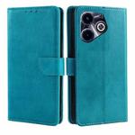 For Infinix Hot 40i Calf Texture Buckle Flip Leather Phone Case(Light Blue)