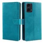 For Motorola Moto G24 4G Calf Texture Buckle Flip Leather Phone Case(Light Blue)