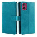 For Motorola Edge 50 Fusion 5G Calf Texture Buckle Flip Leather Phone Case(Light Blue)