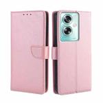 For OPPO A79 5G Calf Texture Buckle Flip Leather Phone Case(Rose Gold)