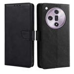 For OPPO Find X7 5G Calf Texture Buckle Flip Leather Phone Case(Black)