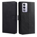 For OPPO A3 Pro 5G India Calf Texture Buckle Flip Leather Phone Case(Black)