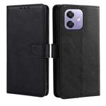 For OPPO A3 5G India Calf Texture Buckle Flip Leather Phone Case(Black)