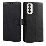For OPPO Reno12 5G Global Calf Texture Buckle Flip Leather Phone Case(Black)