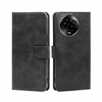 For Realme 11 5G / 11x 5G Calf Texture Buckle Flip Leather Phone Case(Black)