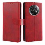 For Realme 13 Pro 5G Calf Texture Buckle Flip Leather Phone Case(Red)