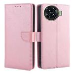 For Tecno Spark 20 Pro+ 4G Calf Texture Buckle Flip Leather Phone Case(Rose Gold)