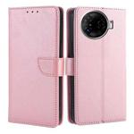 For Tecno Camon 30 Pro 5G Calf Texture Buckle Flip Leather Phone Case(Rose Gold)