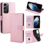 For Tecno Spark 40 Pro+ 4G Calf Texture Buckle Flip Leather Phone Case(Rose Gold)