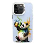 For iPhone 14 Pro Max Color Ink Frosted PC+TPU Phone Case(Toast Panda)