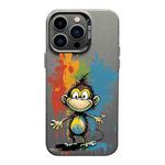 For iPhone 13 Pro Color Ink Frosted PC+TPU Phone Case(Colored Ink Monkey)