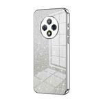 For U-Magic Enjoy 50 Plus Gradient Glitter Powder Electroplated Phone Case(Silver)