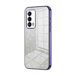 For Meizu 18 / 18s Gradient Glitter Powder Electroplated Phone Case(Purple)