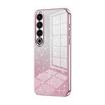 For Meizu 20 Pro Gradient Glitter Powder Electroplated Phone Case(Pink)