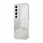 For Meizu 20 Pro Gradient Glitter Powder Electroplated Phone Case(Transparent)