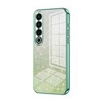 For Meizu 20 Pro Gradient Glitter Powder Electroplated Phone Case(Green)