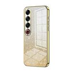For Meizu 21 Pro Gradient Glitter Powder Electroplated Phone Case(Gold)
