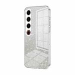 For Meizu 21 Pro Gradient Glitter Powder Electroplated Phone Case(Transparent)