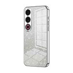 For Meizu 21 Note Gradient Glitter Powder Electroplated Phone Case(Silver)
