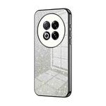 For Meizu Note 16 Pro Gradient Glitter Powder Electroplated Phone Case(Black)