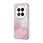 For Meizu Note 16 Gradient Glitter Powder Electroplated Phone Case(Pink)