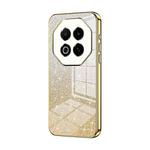 For Meizu Note 16 Gradient Glitter Powder Electroplated Phone Case(Gold)
