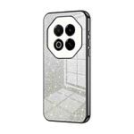 For Meizu Note 16 Gradient Glitter Powder Electroplated Phone Case(Black)