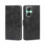 For vivo Y27 4G Calf Texture Buckle Flip Leather Phone Case(Black)