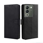 For vivo V29e 5G Calf Texture Buckle Flip Leather Phone Case(Black)