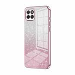 For Honor Play 20 4G Gradient Glitter Powder Electroplated Phone Case(Pink)