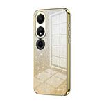 For Honor Play 40 Gradient Glitter Powder Electroplated Phone Case(Gold)