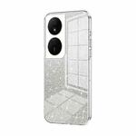 For Honor Play 50 Plus Gradient Glitter Powder Electroplated Phone Case(Transparent)