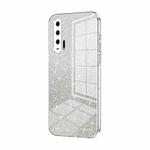 For Honor 20 Pro Gradient Glitter Powder Electroplated Phone Case(Transparent)