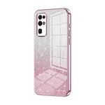 For Honor 30 Gradient Glitter Powder Electroplated Phone Case(Pink)