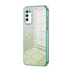 For Honor 30 Youth Gradient Glitter Powder Electroplated Phone Case(Green)