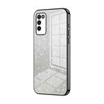 For Honor 30 Youth Gradient Glitter Powder Electroplated Phone Case(Black)