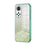 For Honor 50 / Huawei nova 9 Gradient Glitter Powder Electroplated Phone Case(Green)