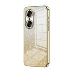 For Honor 60 Gradient Glitter Powder Electroplated Phone Case(Gold)